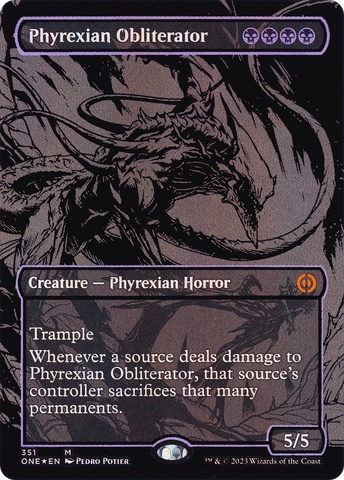 Phyrexian Obliterator (Oil Slick Raised Foil) (ONE-351)  Foil - Phyrexia: All Will Be One (Borderless)