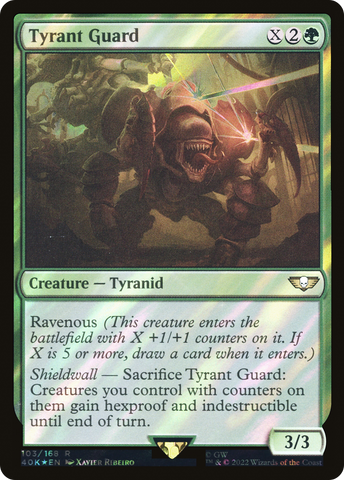Tyrant Guard (Surge Foil) (40K-103)  Foil - Warhammer 40,000 Commander