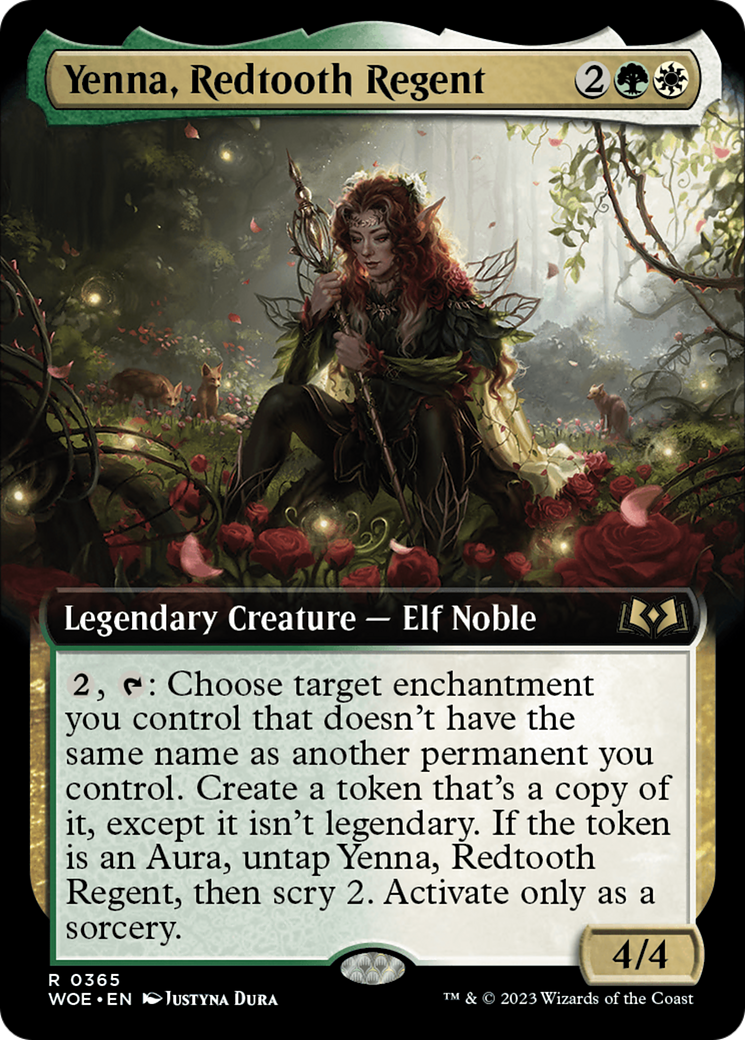 Yenna, Redtooth Regent (Extended Art) (WOE-365)  - Wilds of Eldraine: (Extended Art)