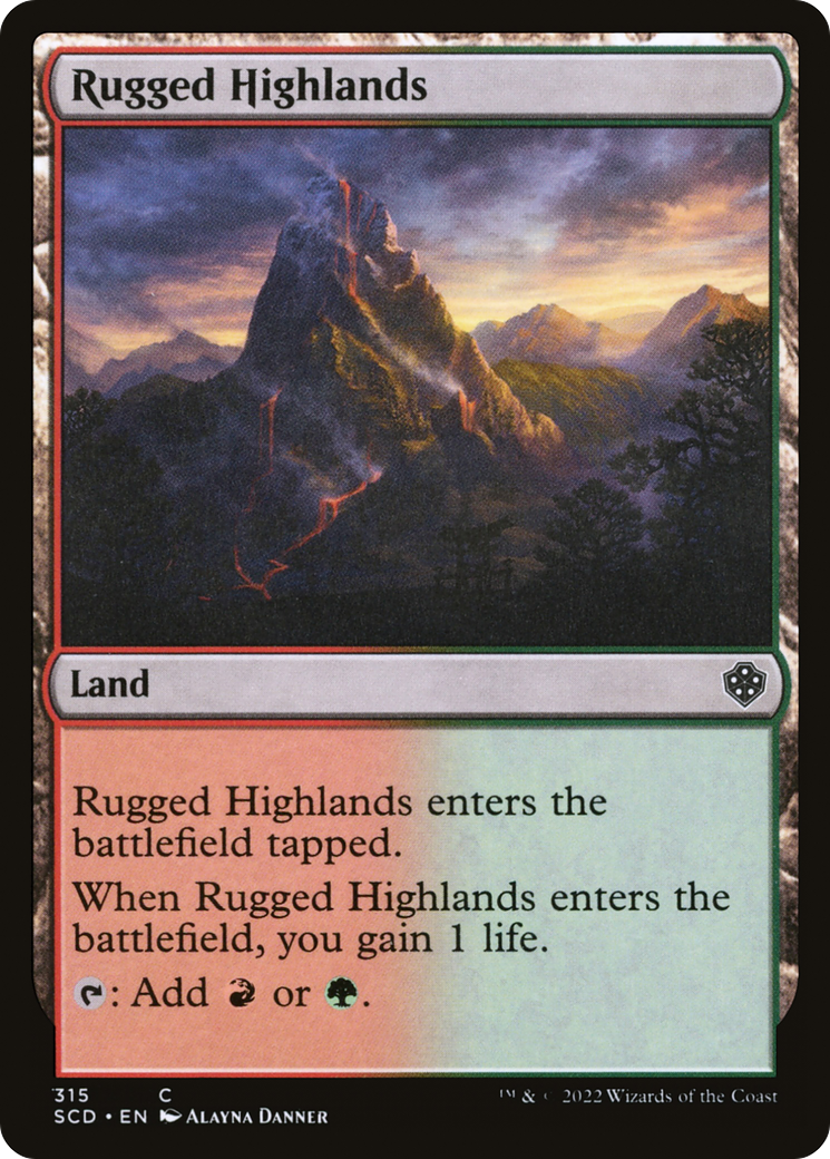 Rugged Highlands (SCD-315)  - Starter Commander Decks