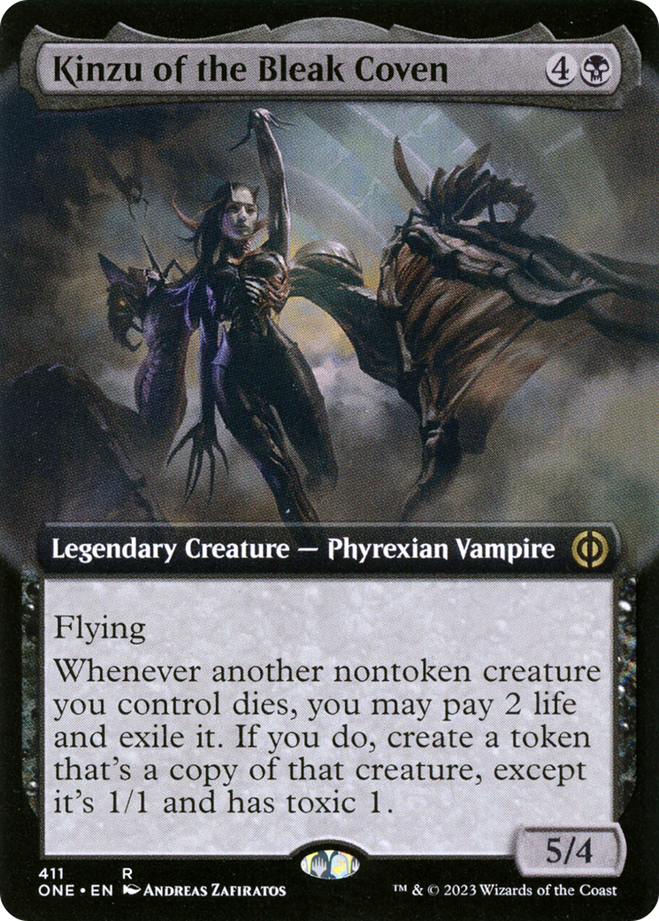 Kinzu of the Bleak Coven (Extended Art) (ONE-411)  - Phyrexia: All Will Be One: (Extended Art)