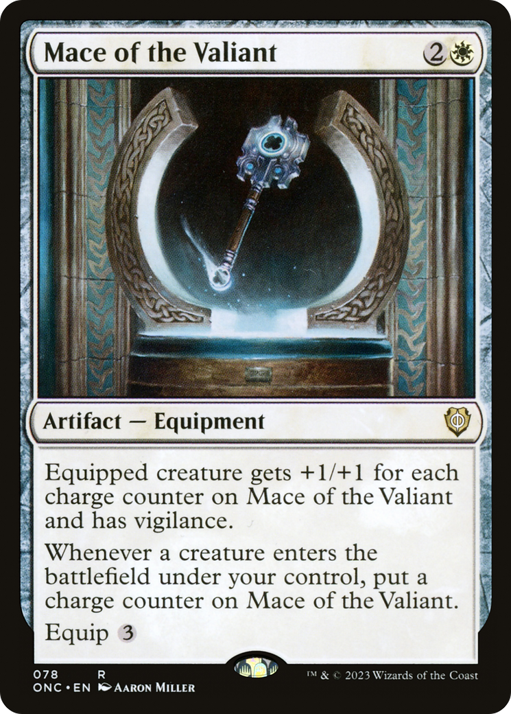 Mace of the Valiant (ONC-078)  - Phyrexia: All Will Be One Commander