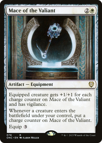 Mace of the Valiant (ONC-078)  - Phyrexia: All Will Be One Commander