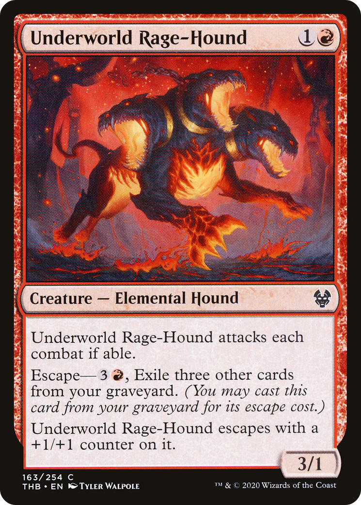 Underworld Rage-Hound (THB-163)  Foil - Theros Beyond Death