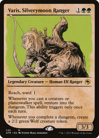 Varis, Silverymoon Ranger (Showcase) (AFR-335)  Foil - Adventures in the Forgotten Realms: (Showcase)