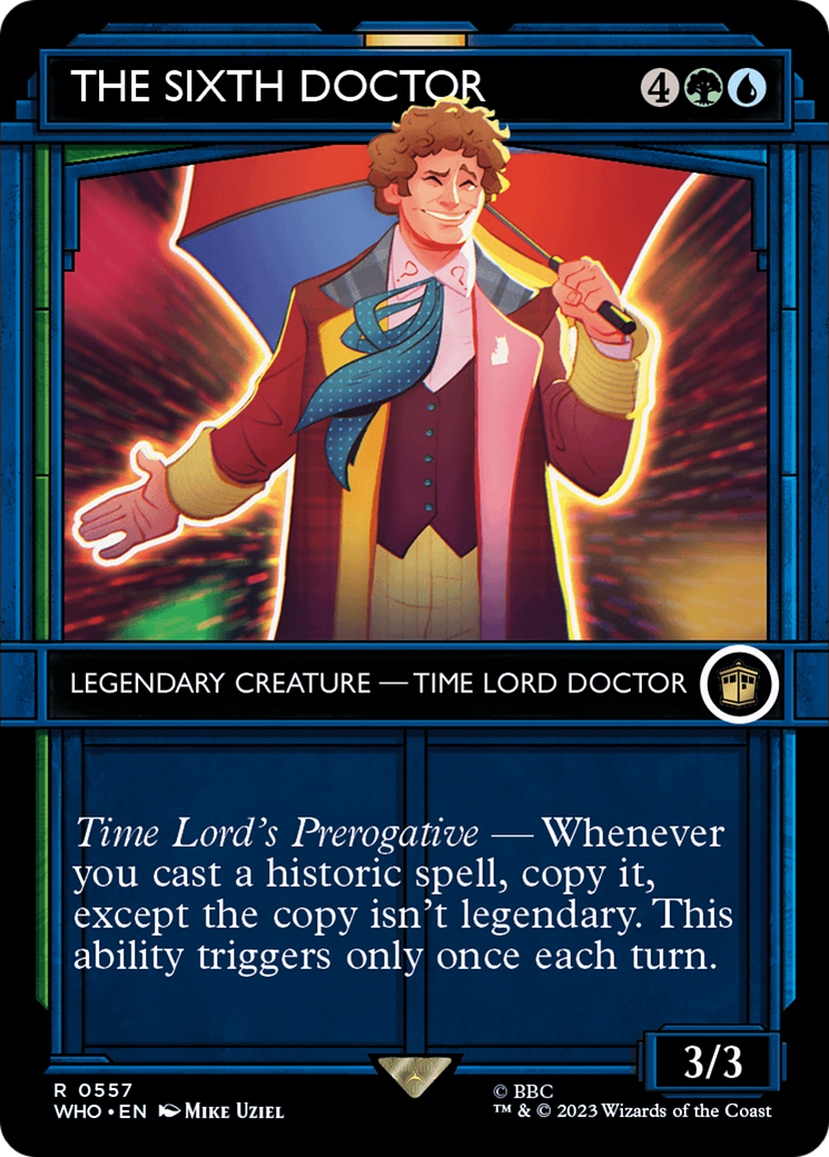The Sixth Doctor (Showcase) (WHO-557)  - Doctor Who: (Showcase) (Borderless)