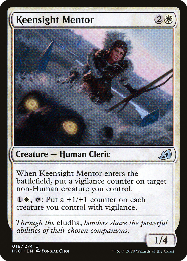 Keensight Mentor (IKO-018) - Ikoria: Lair of Behemoths Foil
