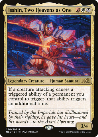 Isshin, Two Heavens as One (NEO-224)  Foil - Kamigawa: Neon Dynasty