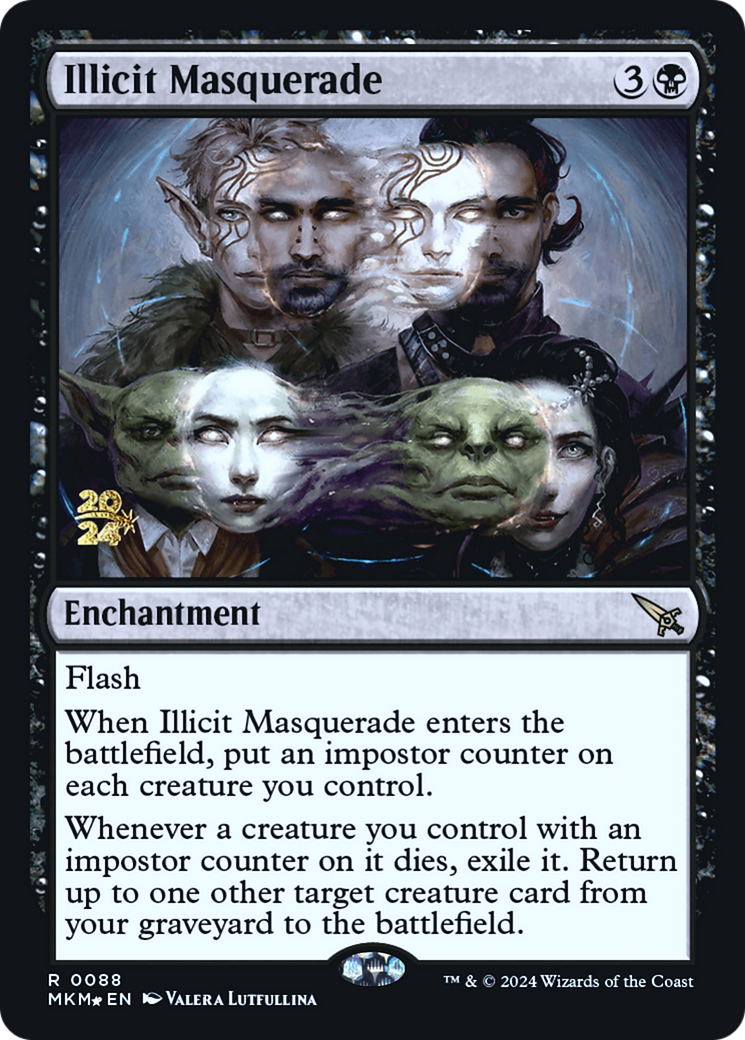 Illicit Masquerade (PRE-088)  Foil - Murders at Karlov Manor Promos