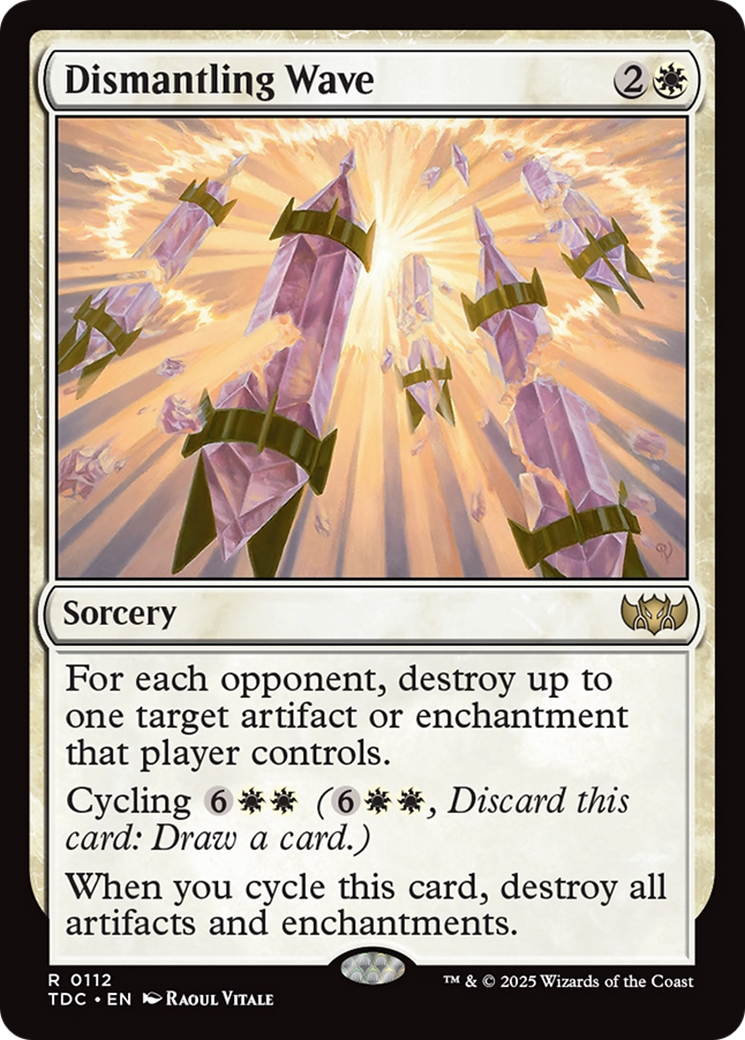 Dismantling Wave (TDC-112)  - Commander: Tarkir: Dragonstorm