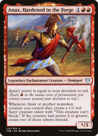 Anax, Hardened in the Forge (THB-125)  - Theros Beyond Death