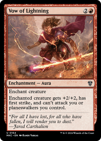 Vow of Lightning (MKC-164)  - Murders at Karlov Manor Commander
