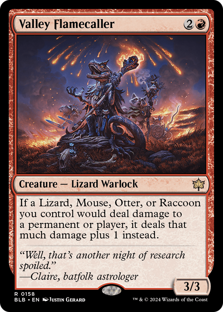 Valley Flamecaller (BLB-158)  - Bloomburrow