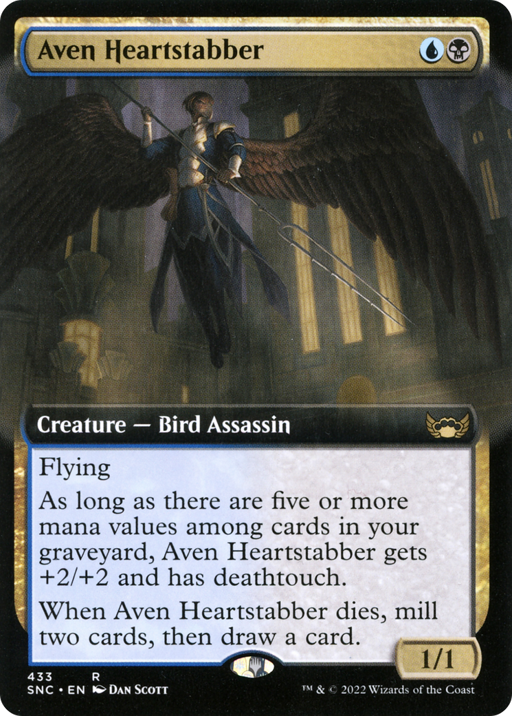 Aven Heartstabber (Extended Art) (SNC-433) - Streets of New Capenna: (Extended Art) Foil