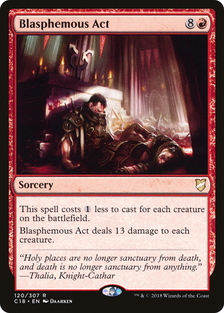 Blasphemous Act (C18-120)  - Commander 2018