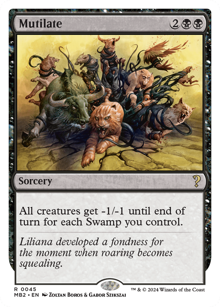 Mutilate (White Border) (MB2-045)  - Mystery Booster 2