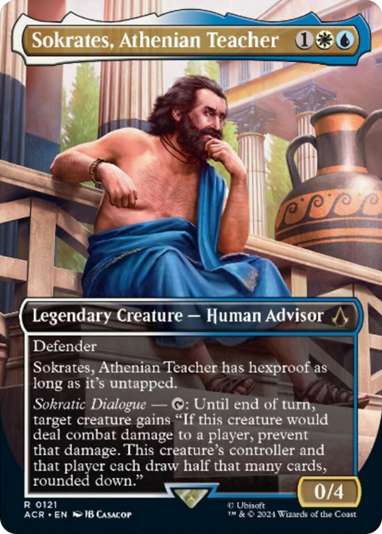 Sokrates, Athenian Teacher (Borderless) (ACR-121)  Foil - Assassin's Creed