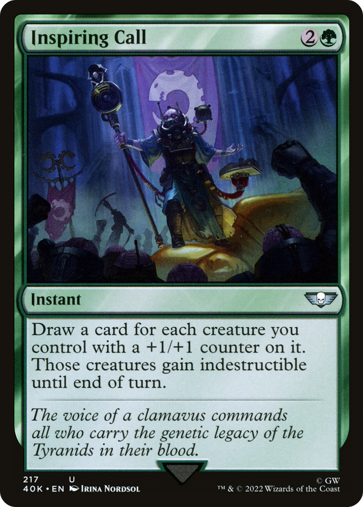 Inspiring Call (40K-217)  - Warhammer 40,000 Commander