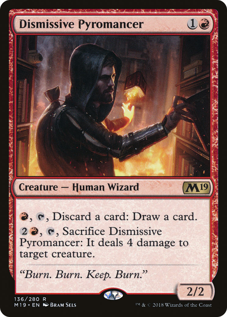 Dismissive Pyromancer (M19-136)  Foil - Core Set 2019