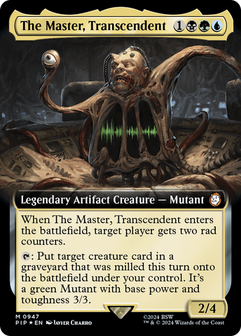 The Master, Transcendent (Extended Art) (Surge Foil) (PIP-947) - Fallout: (Extended Art) Foil