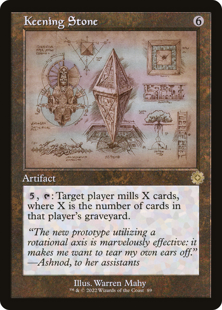 Keening Stone (Schematic) (BRR-089)  - The Brothers' War Retro Artifacts