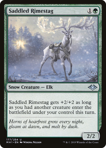 Saddled Rimestag (MH1-177)  Foil - Modern Horizons