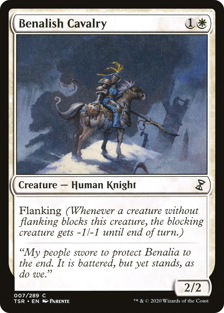 Benalish Cavalry (TSR-007)  Foil - Time Spiral Remastered