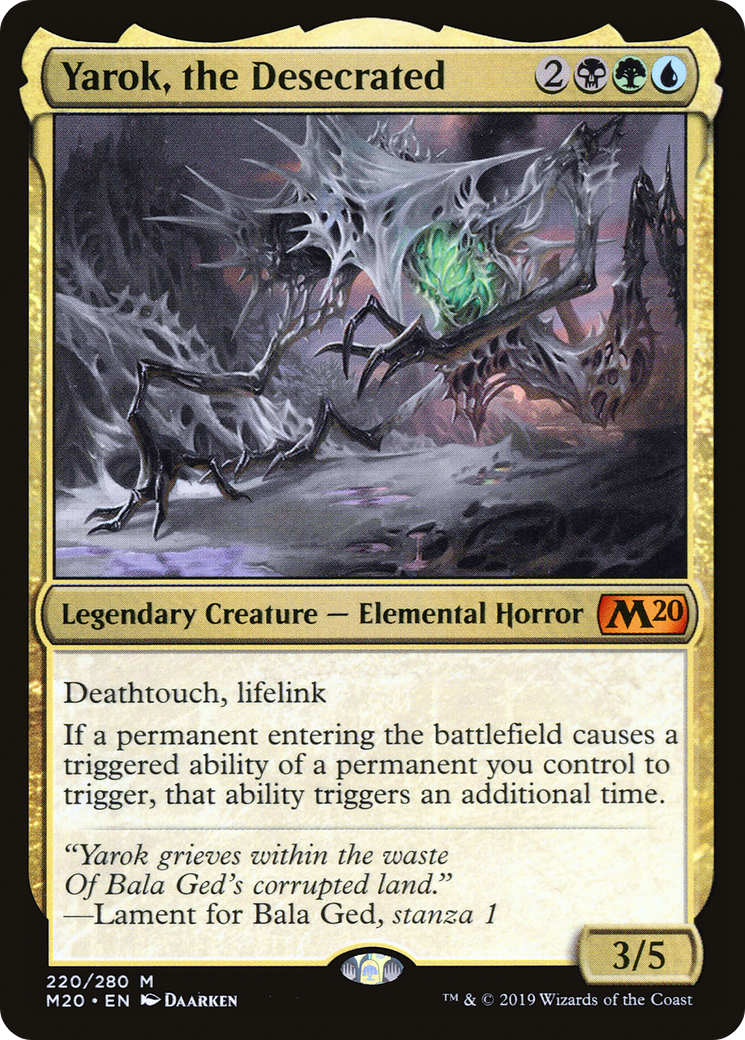 Yarok, the Desecrated (M20-220)  - Core Set 2020