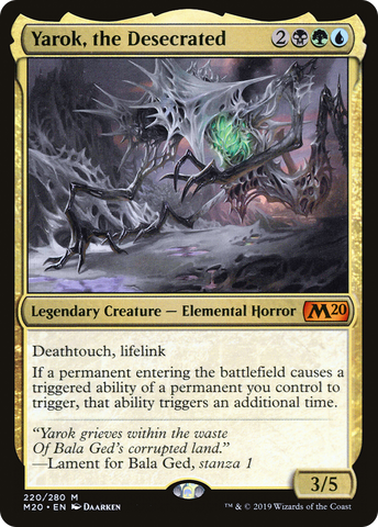 Yarok, the Desecrated (M20-220)  Foil - Core Set 2020
