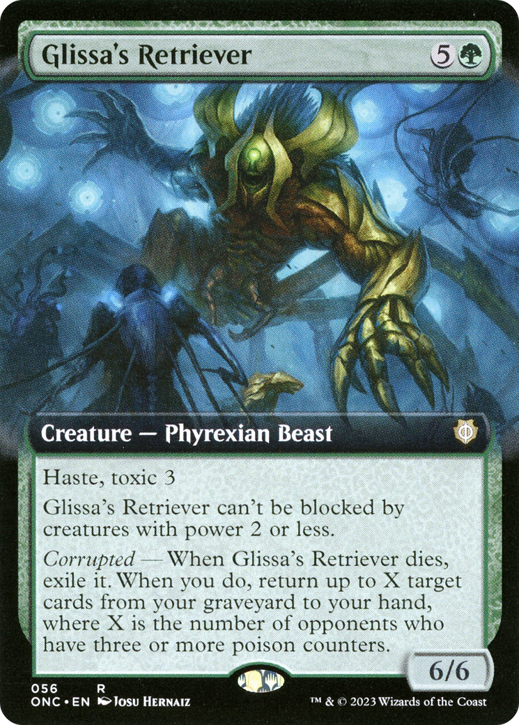 Glissa's Retriever (Extended Art) (ONC-056)  - Phyrexia: All Will Be One Commander: (Extended Art)