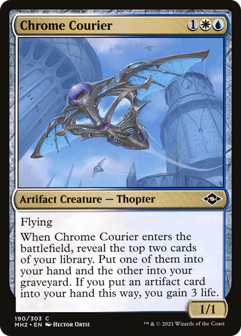 Chrome Courier (MH2-190)  Foil - Modern Horizons 2