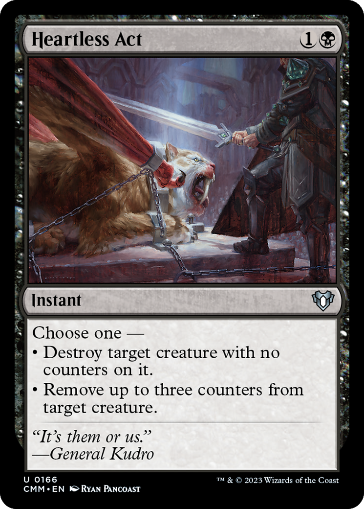 Heartless Act (CMM-166)  - Commander Masters