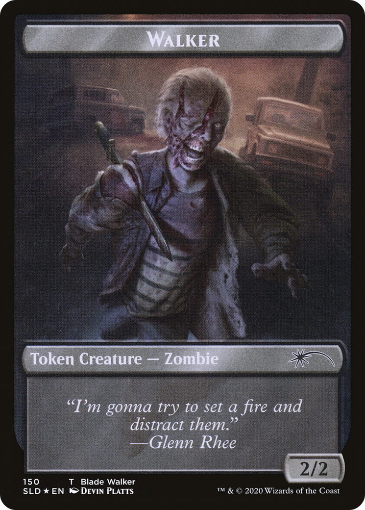 Walker (Blade Walker // Winslow) Double-sided Token (SLD-150 // 151)  Foil - Secret Lair Drop