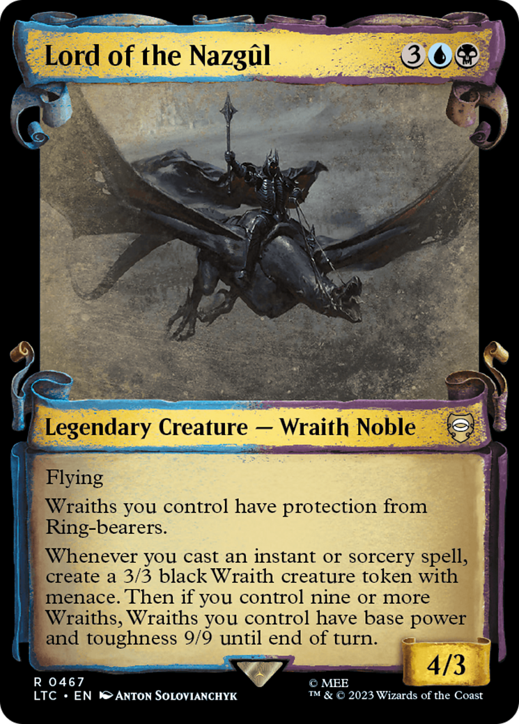 Lord of the Nazgul (Showcase Scrolls) (LTC-467)  - Tales of Middle-earth Commander: (Showcase)