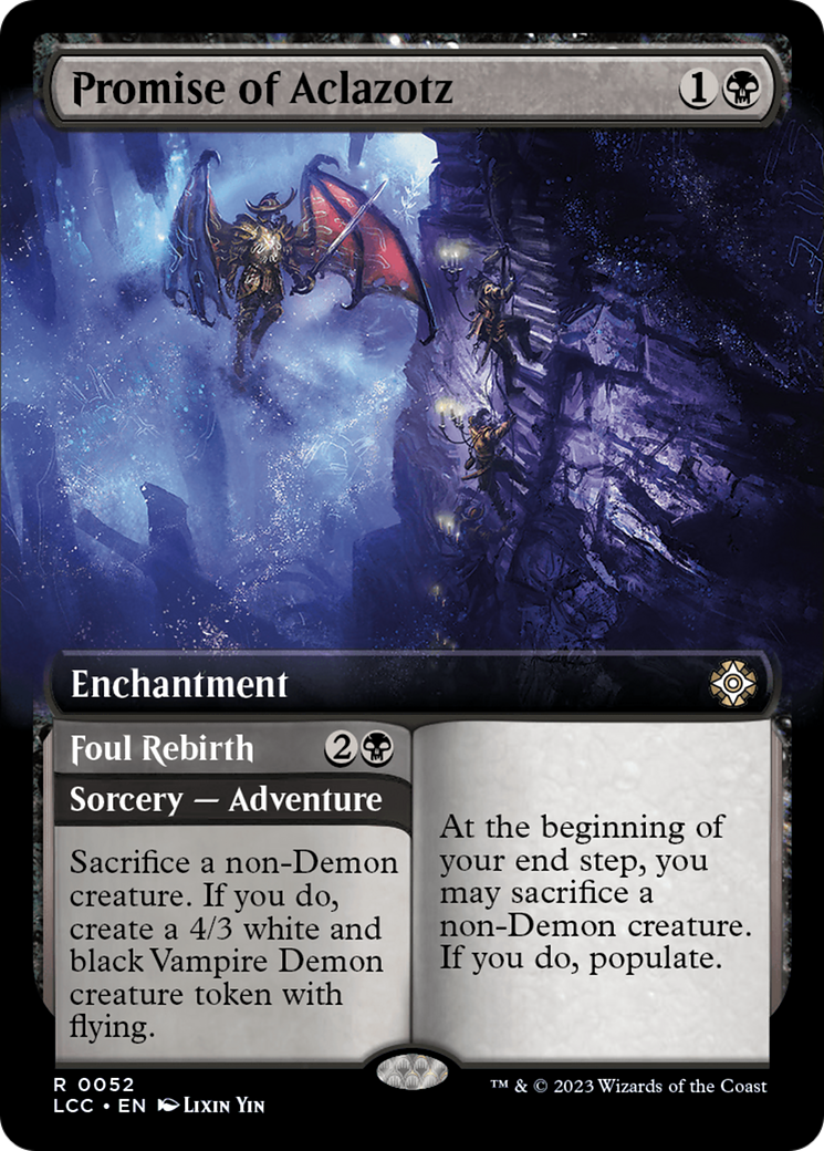 Promise of Aclazotz (Extended Art) (LCC-052)  - The Lost Caverns of Ixalan Commander: (Extended Art)