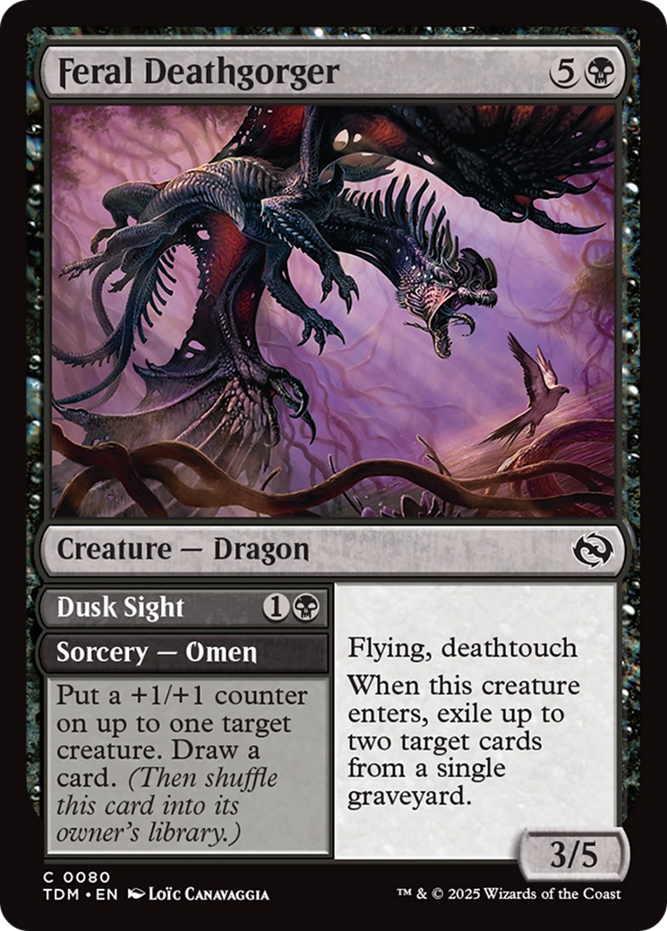 Feral Deathgorger (TDM-080)  Foil - Tarkir: Dragonstorm