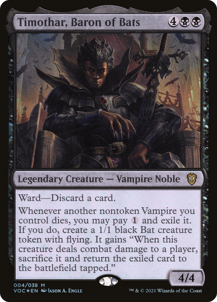 Timothar, Baron of Bats (VOC-004)  Foil - Crimson Vow Commander