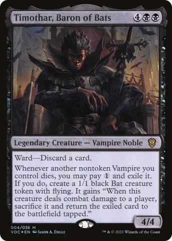 Timothar, Baron of Bats (VOC-004)  Foil - Crimson Vow Commander