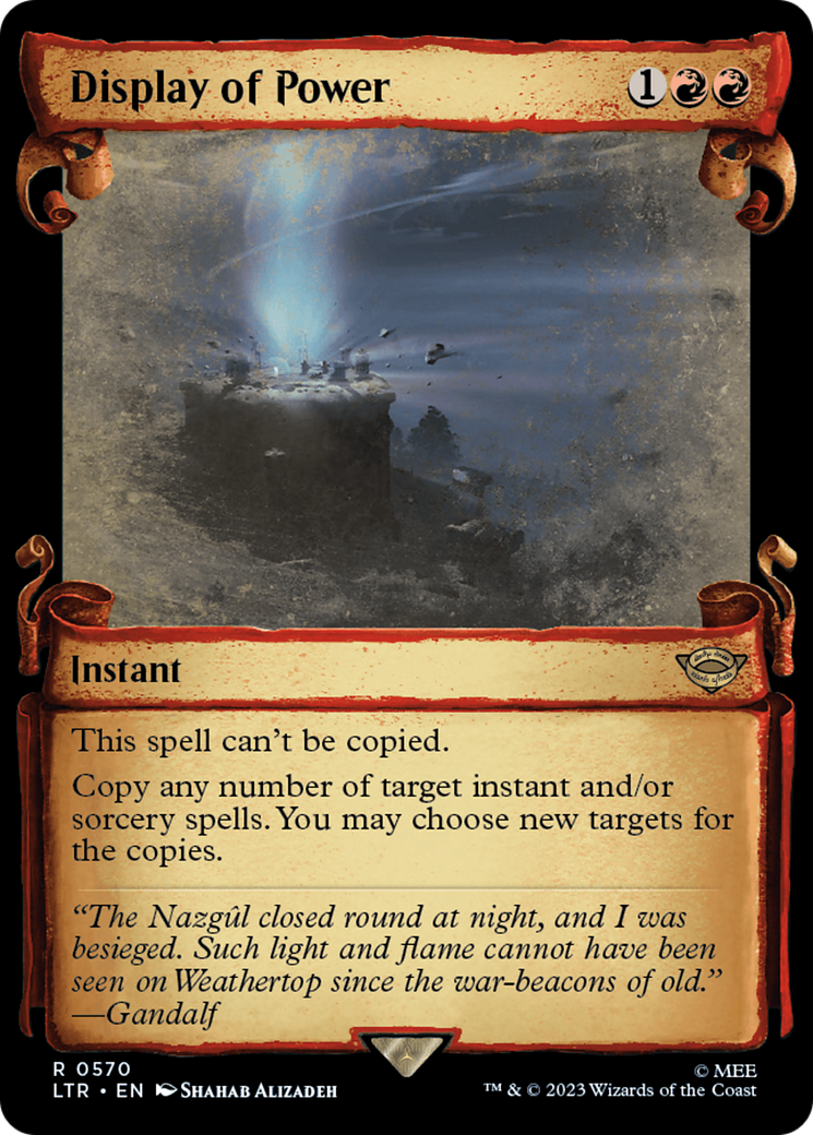 Display of Power (Showcase Scrolls) (LTR-570)  Foil - The Lord of the Rings: Tales of Middle-earth: (Showcase)