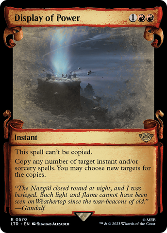 Display of Power (Showcase Scrolls) (LTR-570)  Foil - The Lord of the Rings: Tales of Middle-earth: (Showcase)