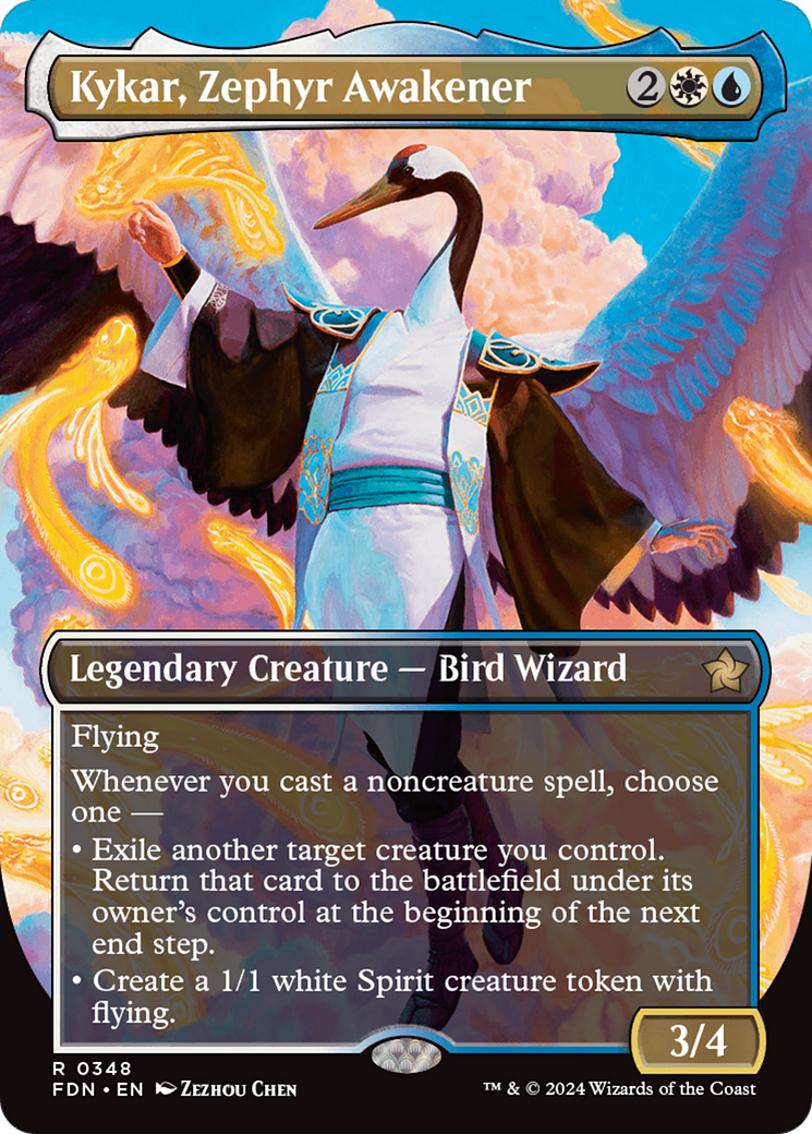 Kykar, Zephyr Awakener (FDN-348)  - Foundations (Borderless)