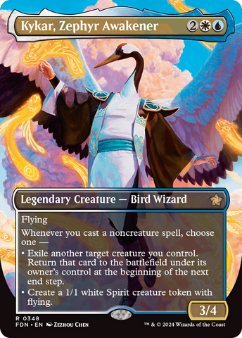 Kykar, Zephyr Awakener (FDN-348)  Foil - Foundations (Borderless)
