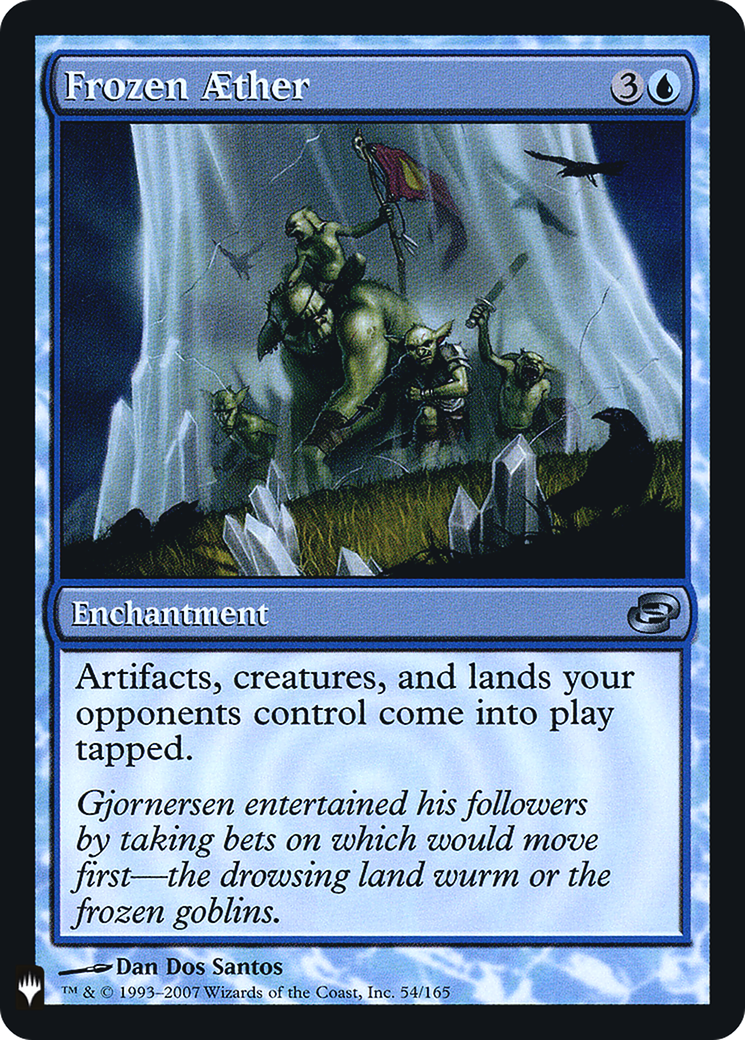 Frozen Aether (LIST-054)  Foil - The List: (colorshifted)