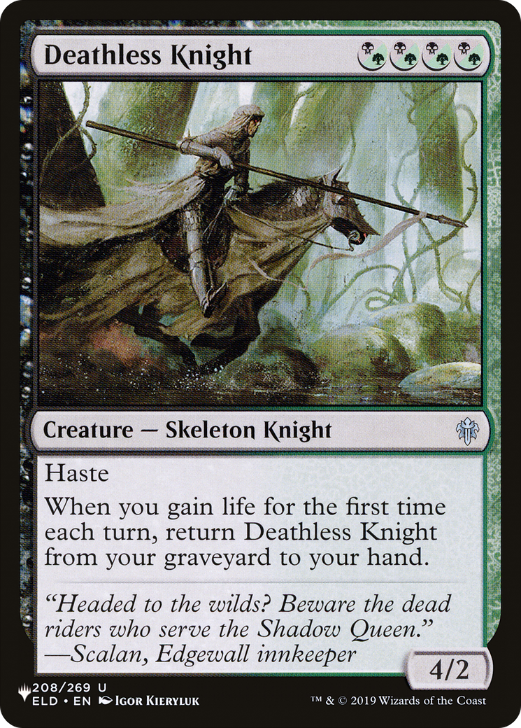 Deathless Knight (LIST-ELD-208)  - The List