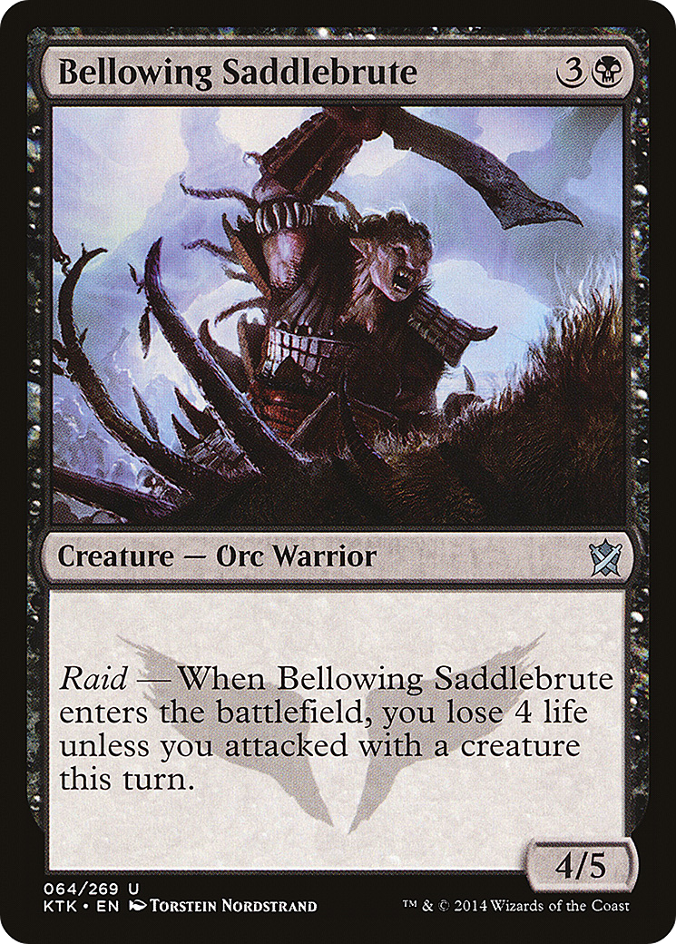 Bellowing Saddlebrute (KTK-064)  Foil - Khans of Tarkir