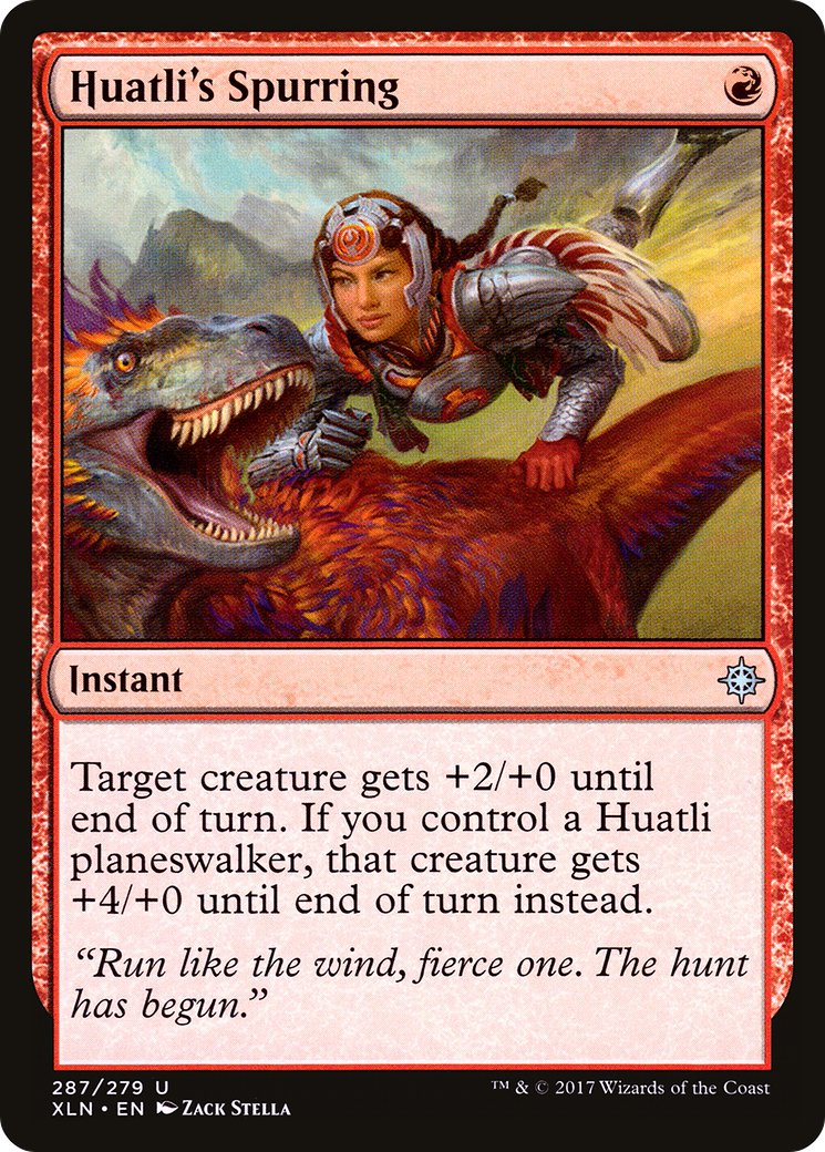 Huatli's Spurring (XLN-287)  Foil - Ixalan