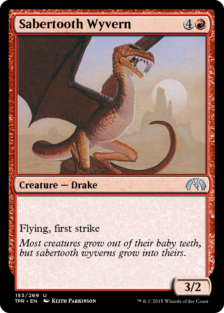 Sabertooth Wyvern (TPR-153)  Foil - Tempest Remastered