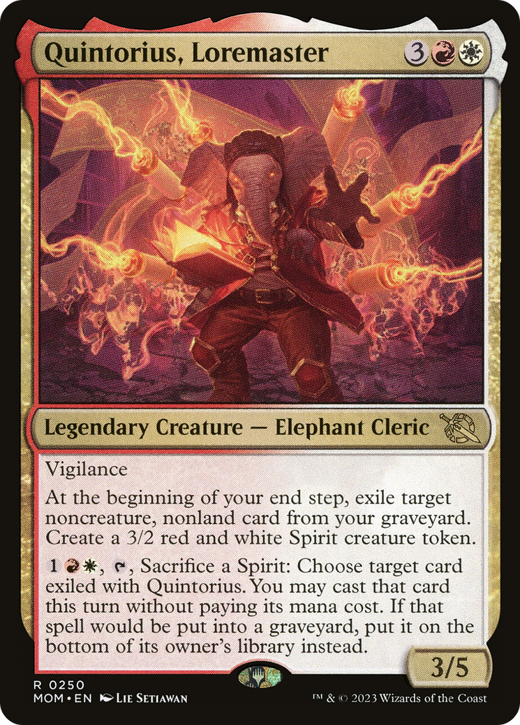 Quintorius, Loremaster (MOM-250)  Foil - March of the Machine