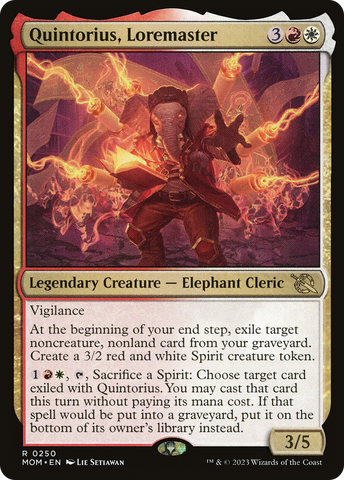 Quintorius, Loremaster (MOM-250)  - March of the Machine