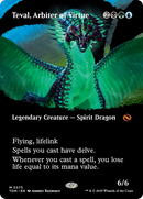 Teval, Arbiter of Virtue (Borderless) (TDM-373)  - Tarkir: Dragonstorm: (Showcase)